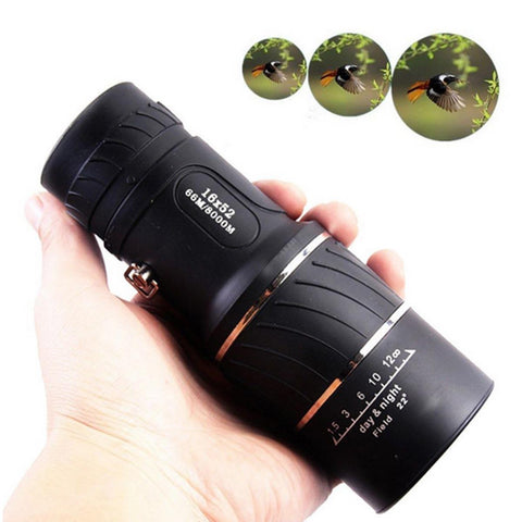 Outdoor HD Optical Monocular Telescope Clear Vision Viewing Lens For Camping Hiking Hunting