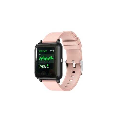 Color: PINK - OXITEMP Smart Watch With Live Oximeter, Thermometer And Pulse Monitor With Activity Tracker