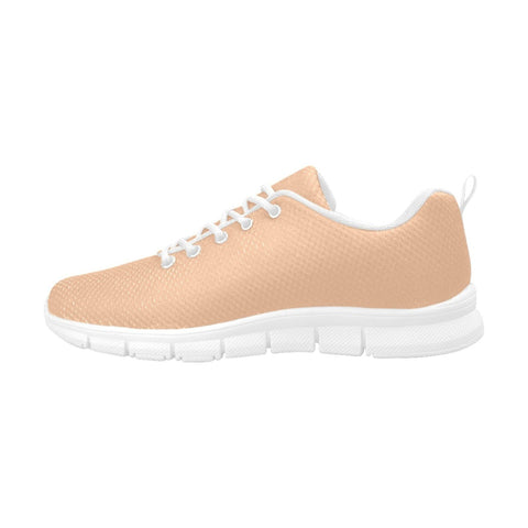 Uniquely You Womens Sneakers - Deep Peach Canvas Sports Shoes / Running