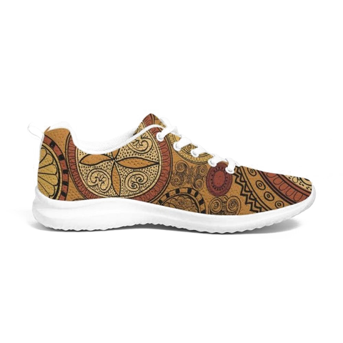 Uniquely You Womens Sneakers - Brown Paisley Style Canvas Sports Shoes / Running