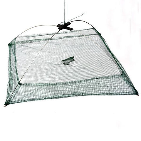 Fishing Foldable Mesh Baits Trap Umbrella Cast Dip Net Crab Shrimp