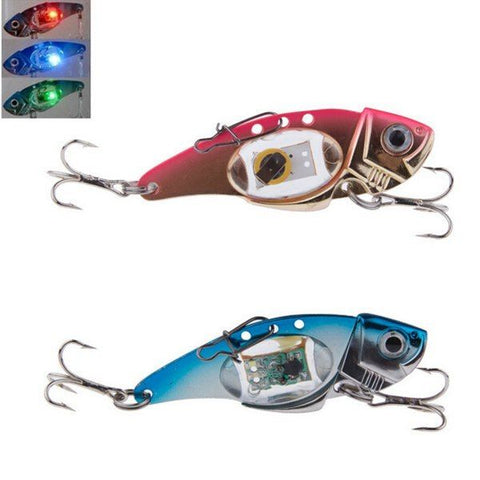 VIB 80mm 32g Flash LED Light Bait Fishing Lure Light Electronic Fishing Lamp