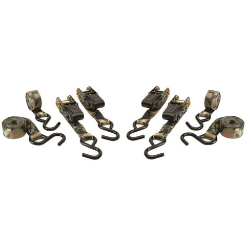 HME Ratchet Tie Downs - Camo (4 pack)